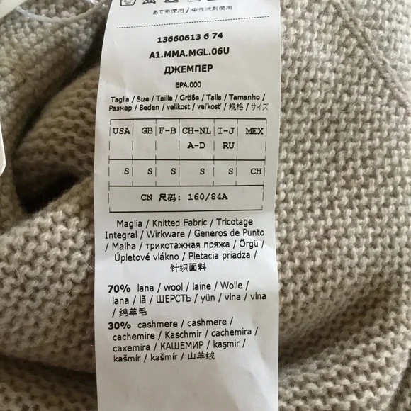 MaxMara Etrusco Wool Cashmere Turtleneck Maglia Pullover Sweater - Picture 8 of 12